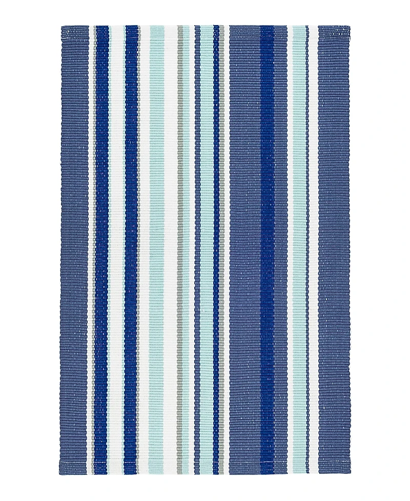 Dash Albert by Annie Selke Skyler Stripe Indoor/Outdoor DA1360 Runner, 2'6x8'0