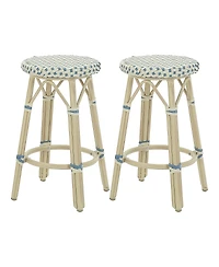 Furniture of America Kindry 26-inch Aluminum Outdoor Barstools, Set 2