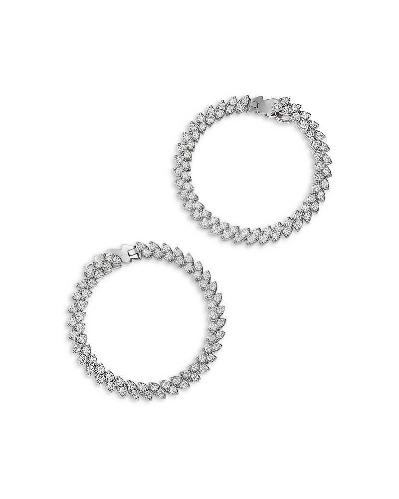 Roberto Coin Diamond Spiral Hoop Earrings