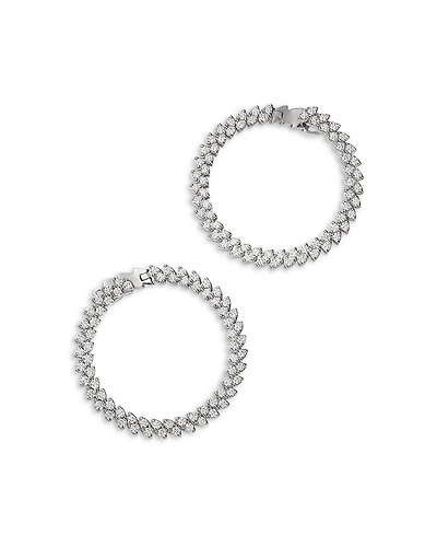 Roberto Coin Diamond Spiral Hoop Earrings