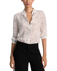 Alice and Olivia Willa Silk Blouse