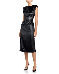 Area Stars Metallic Velvet Dress