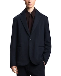 Emporio Armani Jacquard Jersey Regular Fit Blazer