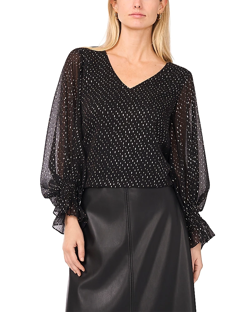 Vince Camuto Balloon Sleeve Top