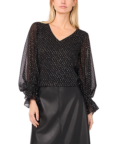 Vince Camuto Balloon Sleeve Top