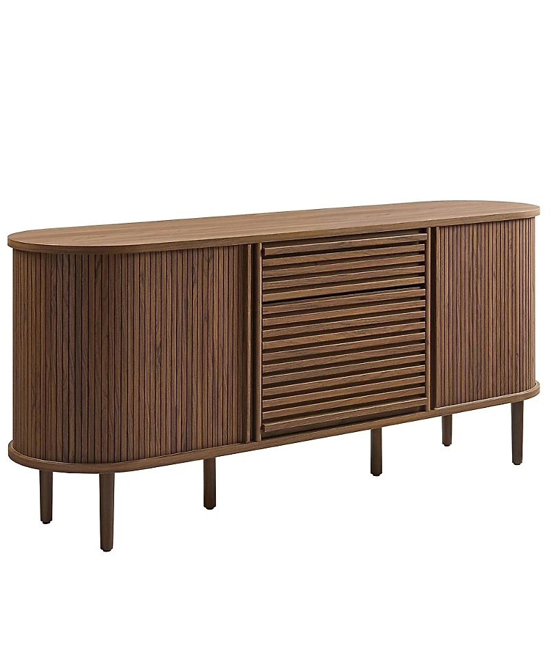 Modway Harlan 67 Fluted Oval Sideboard Cabinet