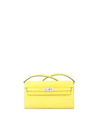 Pre-Owned HERMES Kelly To Go Wallet Ostrich