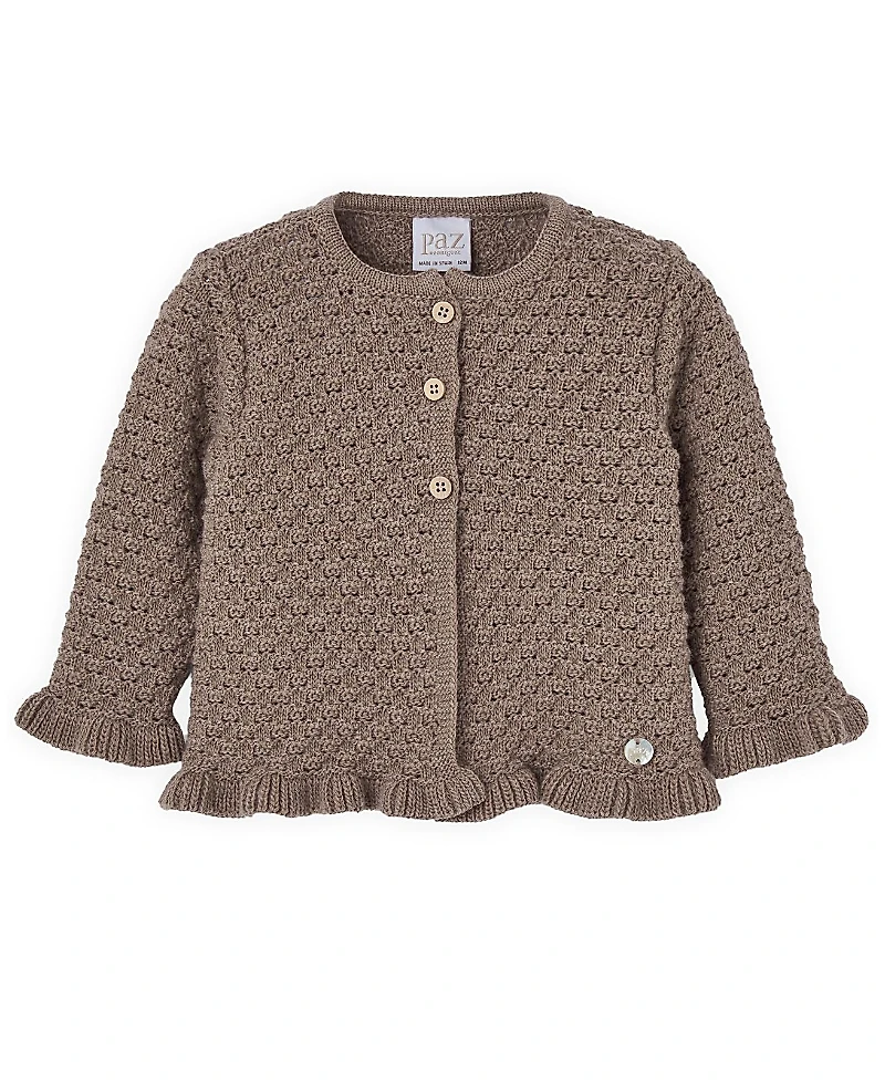 Paz Rodriguez Girls' Pompon Cardigan - Baby