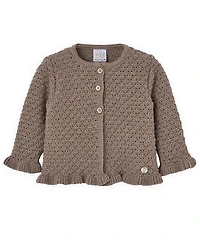 Paz Rodriguez Girls' Pompon Cardigan - Baby