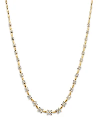 Bloomingdale's Fine Collection Diamond Flower Quad Cluster Graduated Collar Necklace