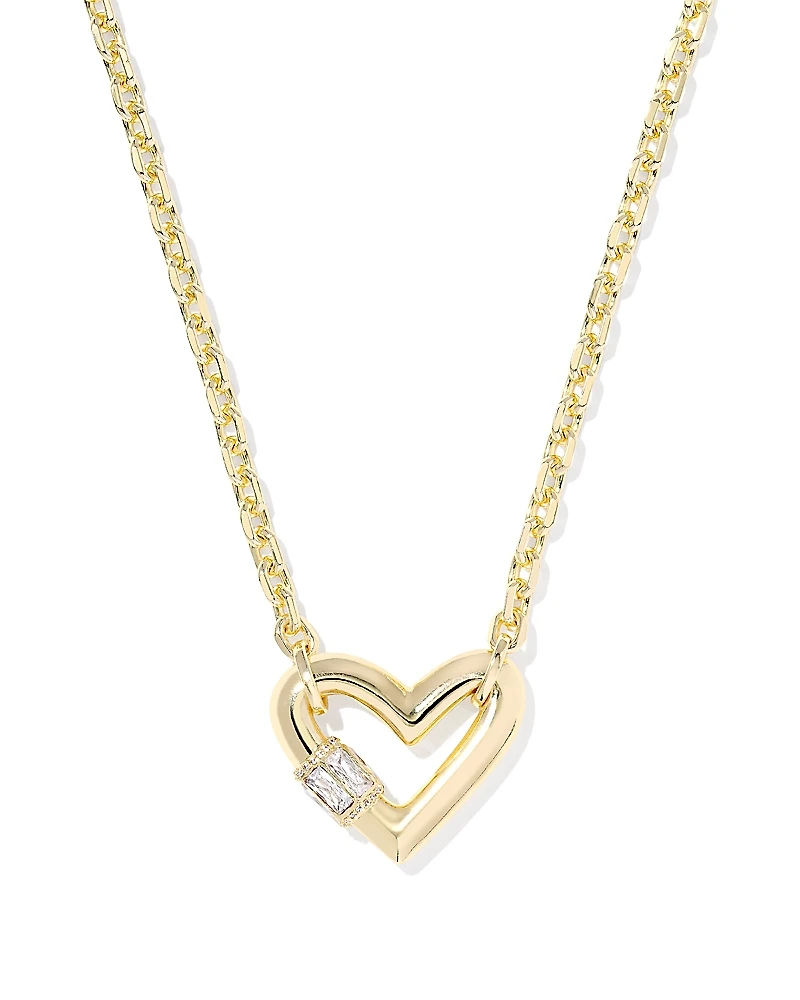 Kendra Scott Emery Crystal Heart Pendant Necklace, 16-19