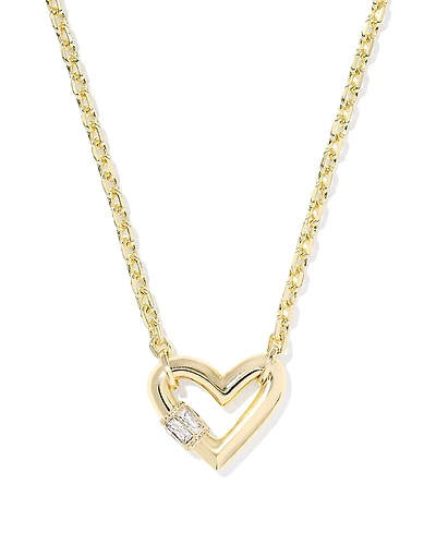 Kendra Scott Emery Crystal Heart Pendant Necklace, 16-19