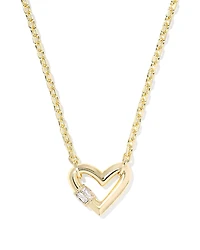 Kendra Scott Emery Crystal Heart Pendant Necklace, 16-19