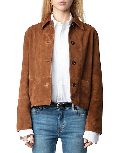 Zadig & Voltaire Lessa Suede Jacket