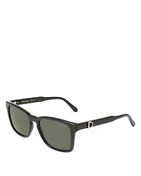 Ferragamo Solid Rectangular Sunglasses, 55mm