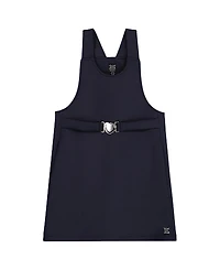 Deux par Girls' Milano Jumper Dress with Buckle Detail - Little Kid