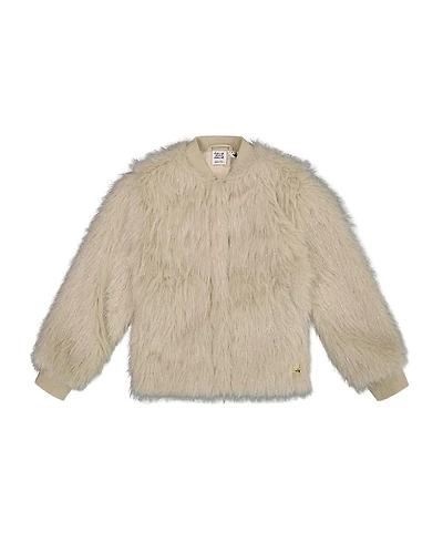 Deux par Girls' Short Faux Fur Coat - Big Kid