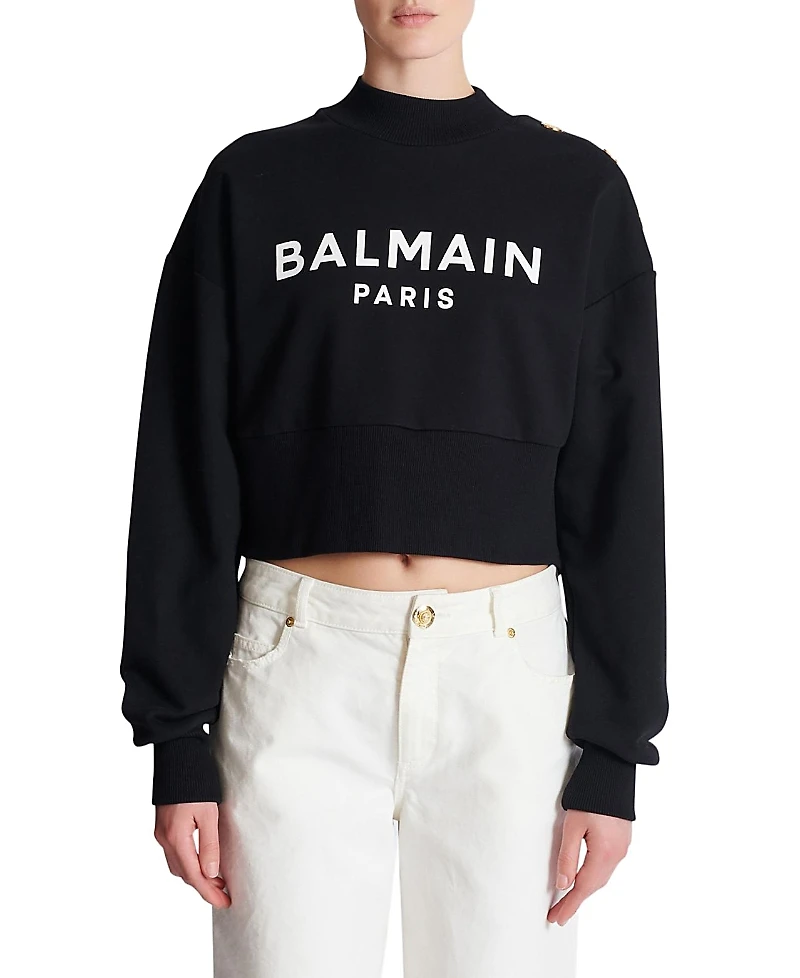 Balmain Printed Paris Sweatshirt