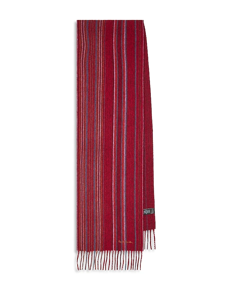 Paul Smith Trent Striped Wool Scarf