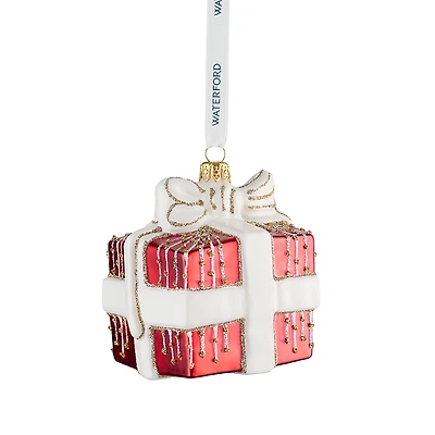 Waterford Holiday Heirlooms Red Present Ornament