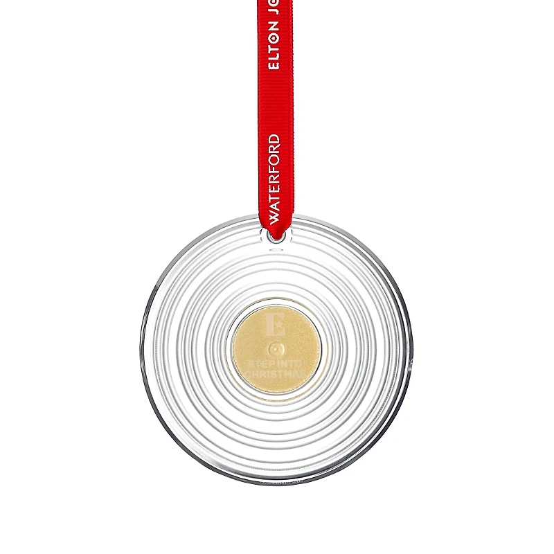 Waterford Elton John Vinyl Record Ornament
