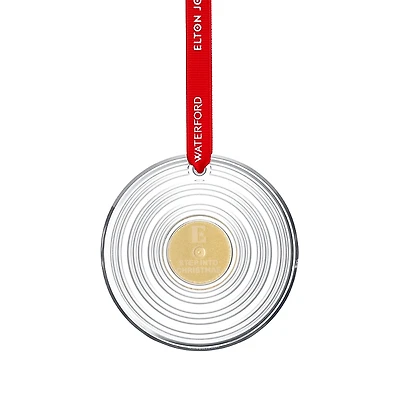 Waterford Elton John Vinyl Record Ornament