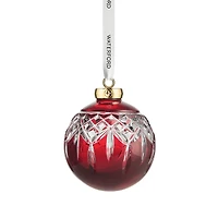 Waterford Lismore Bauble Ornament - Red