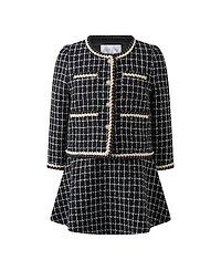 Rachel Riley Girls' Check Tweed Jacket & Skirt Set - Little Kid, Big Kid