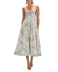 PatBO Seaweed Flutter Midi Dress