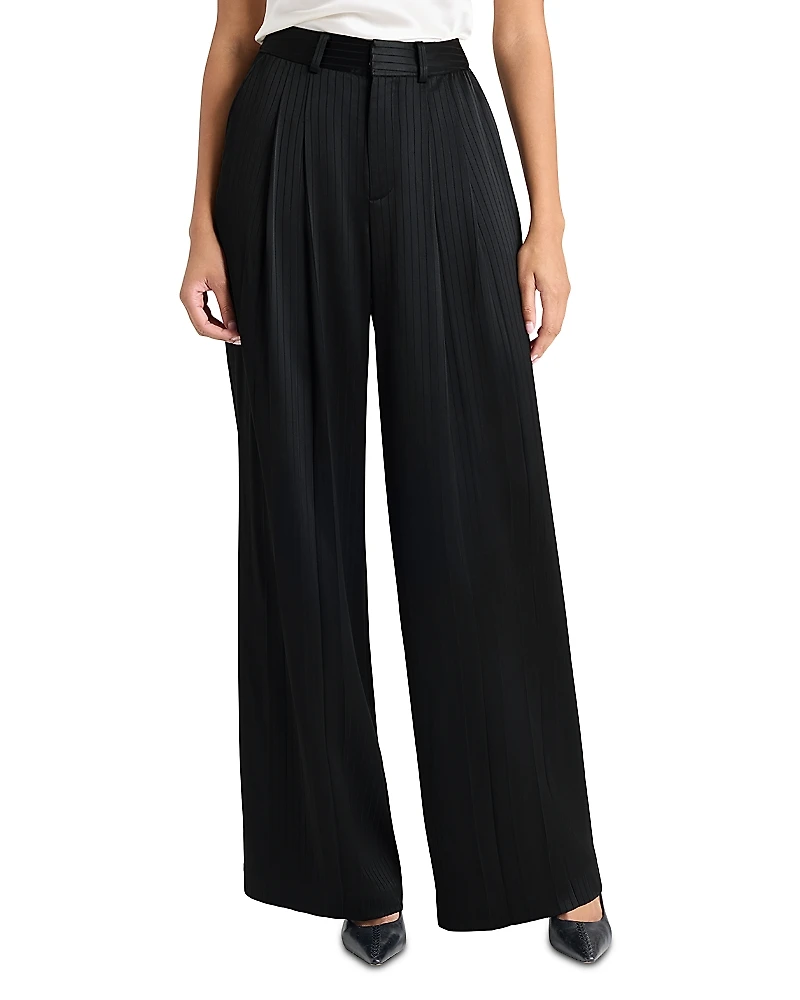 Cinq a Sept Georgia Satin Stripe Pants