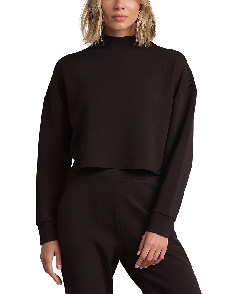Rhone Dreamglow Cropped Mock Neck Top