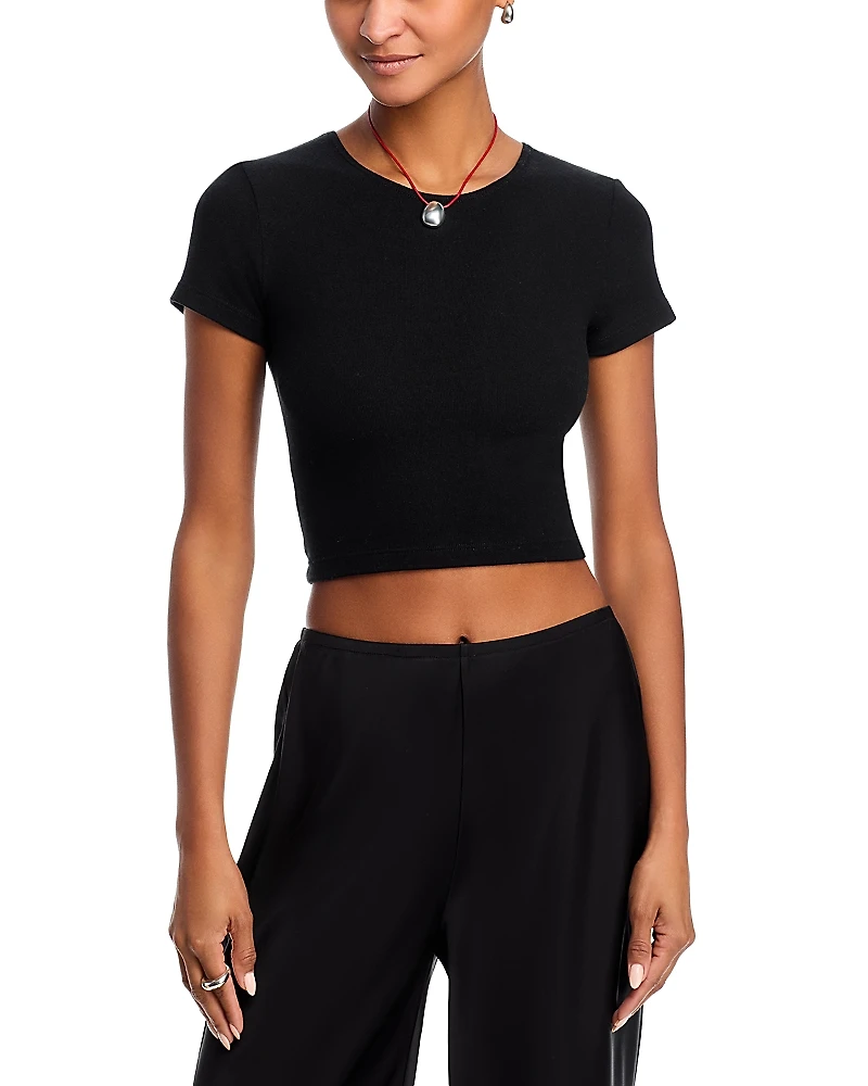 Leset Lauren Cropped Slim Fit Top