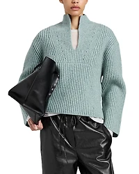 Proenza Schouler White Label Meron Wool Ribbed Sweater