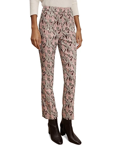 Veronica Beard Arte Floral Kick Flare Pants