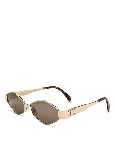 Celine Geometric Sunglasses, 54mm
