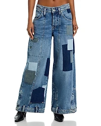 Free People We The Head Over Heels Mid Rise Jeans