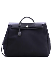 Pre-Owned Hermes Mm Herbag Toile and Leather