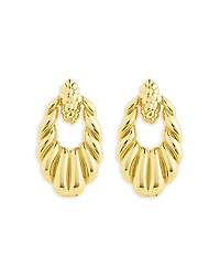 Sterling Forever Enid Textured Drop Earrings