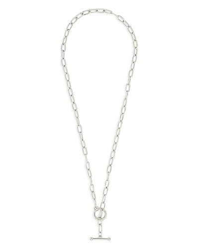 Sterling Forever Ledger Paperclip Chain Necklace, 16