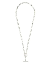 Sterling Forever Ledger Paperclip Chain Necklace, 16