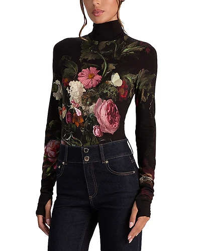 Alice and Olivia Delaina Turtleneck Top