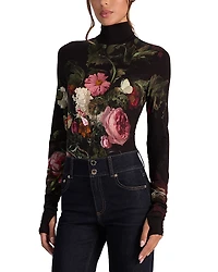 Alice and Olivia Delaina Turtleneck Top