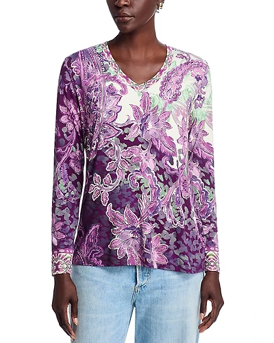 Johnny Was The Janie Favorite V-Neck Tee