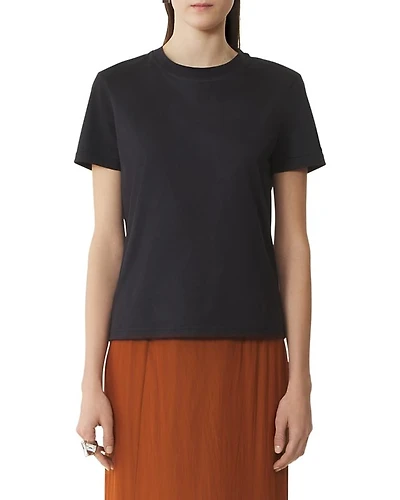 Lanvin Cotton T-Shirt with Ribbon Detail