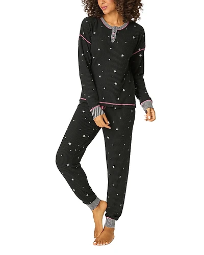 Pj Savage Ski Jammie Classics Printed Pajama Set