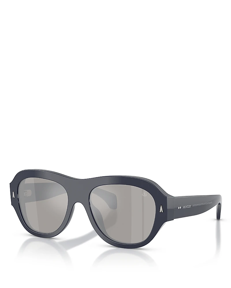 Moncler Elevane Round Sunglasses, 56mm