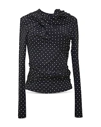 rokh Knotted Jersey Top