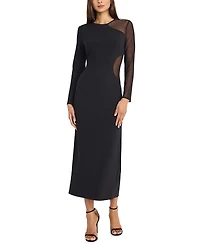 Donna Morgan Mesh One Sleeve Dress