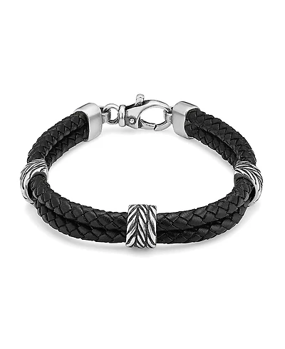 Oradina Sterling Silver Voyager Station Bracelet