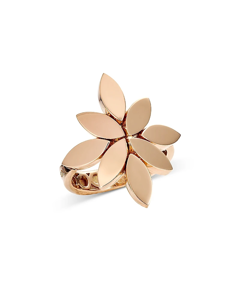 Pasquale Bruni 18K Rose Gold Ghirlanda Polished Flower Statement Ring